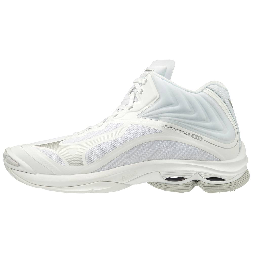 Damske Volejbalove Tenisky Mizuno Wave Lightning Z6 Mid Biele Vypredaj PGTC09574
